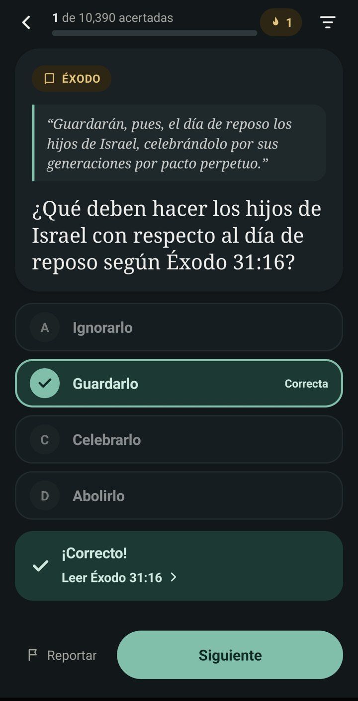 Quiz question about the queen of Sheba with the right answer marked